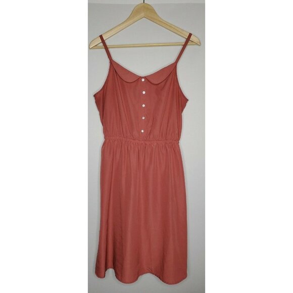 Kardashian Collection Womens Dark Blush‎ Faux Collar Cinched Waist Dress Large - Picture 1 of 4